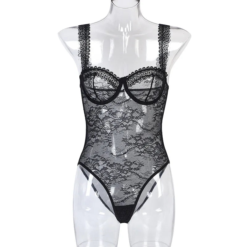 Body Lingerie in Pizzo Trasparente