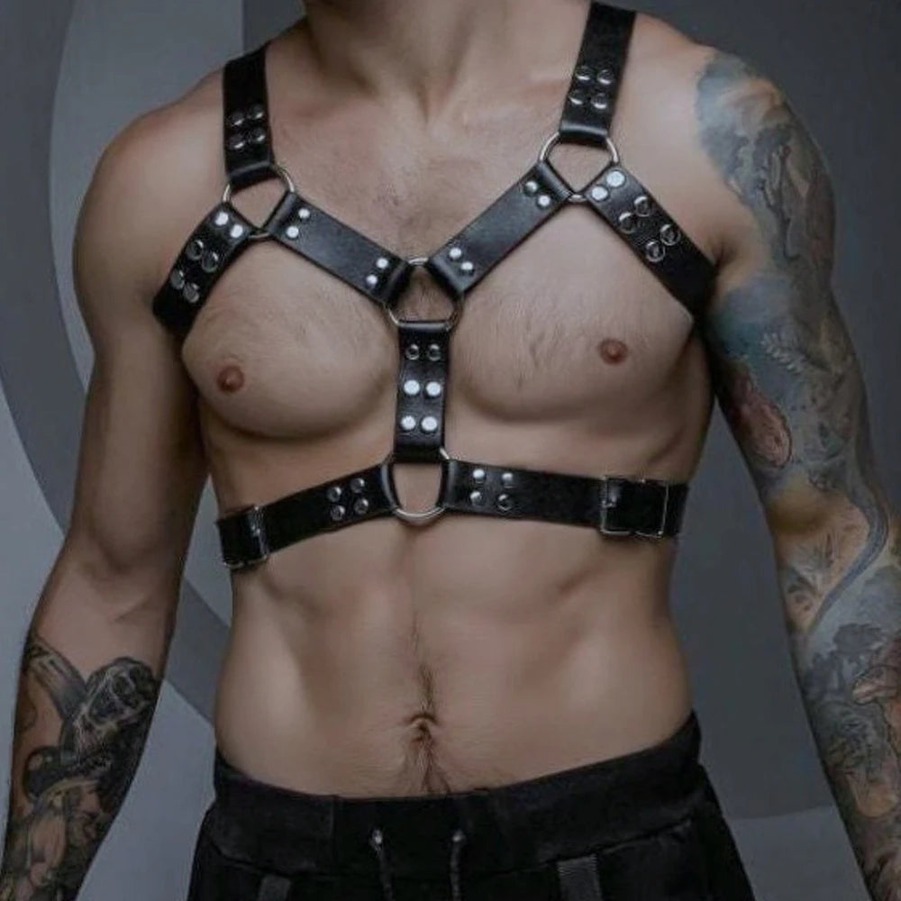 HARNESS UOMO IN ECOPELLE