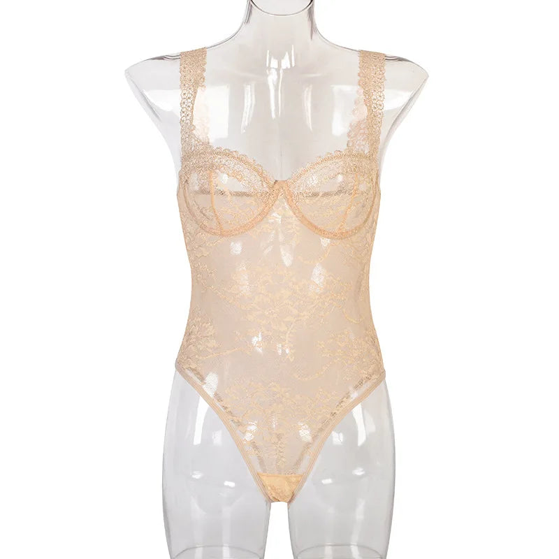 Body Lingerie in Pizzo Trasparente