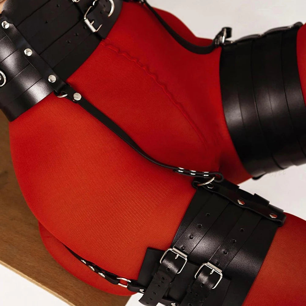 HARNESS GAMBA DONNA IN ECOPELLE