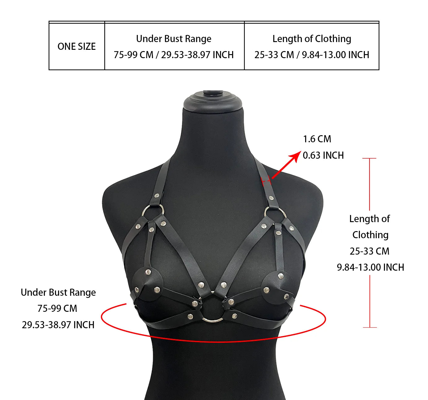 SET HARNESS DONNA 3 PEZZI