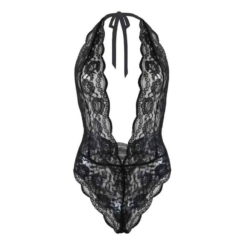 Babydoll Donna in Pizzo con Scollo a V