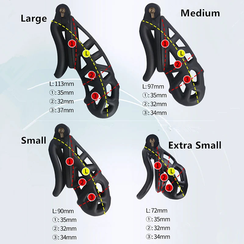 DISPOSITIVO CASTITÀ MASCHILE REGOLABILE