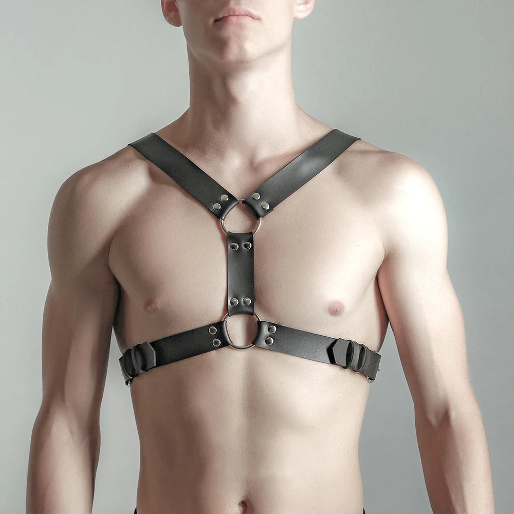 HARNESS UOMO IN ECOPELLE